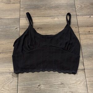 American Eagle Outfitters Black Tank Top